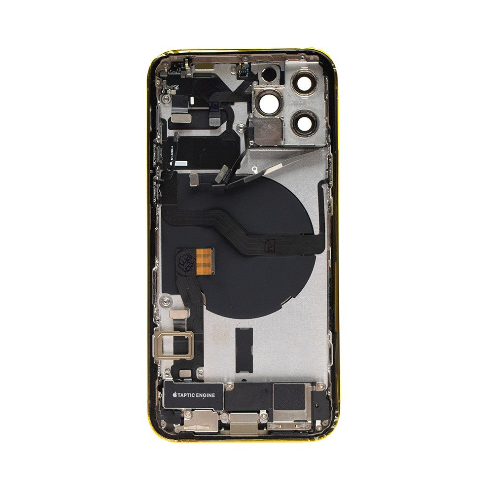 Rear Housing with Full Set Parts for iPhone 12 Pro-Gold (Purple) Rear Housing with Full Set Parts for iPhone 12 Pro-Gold (Purple)